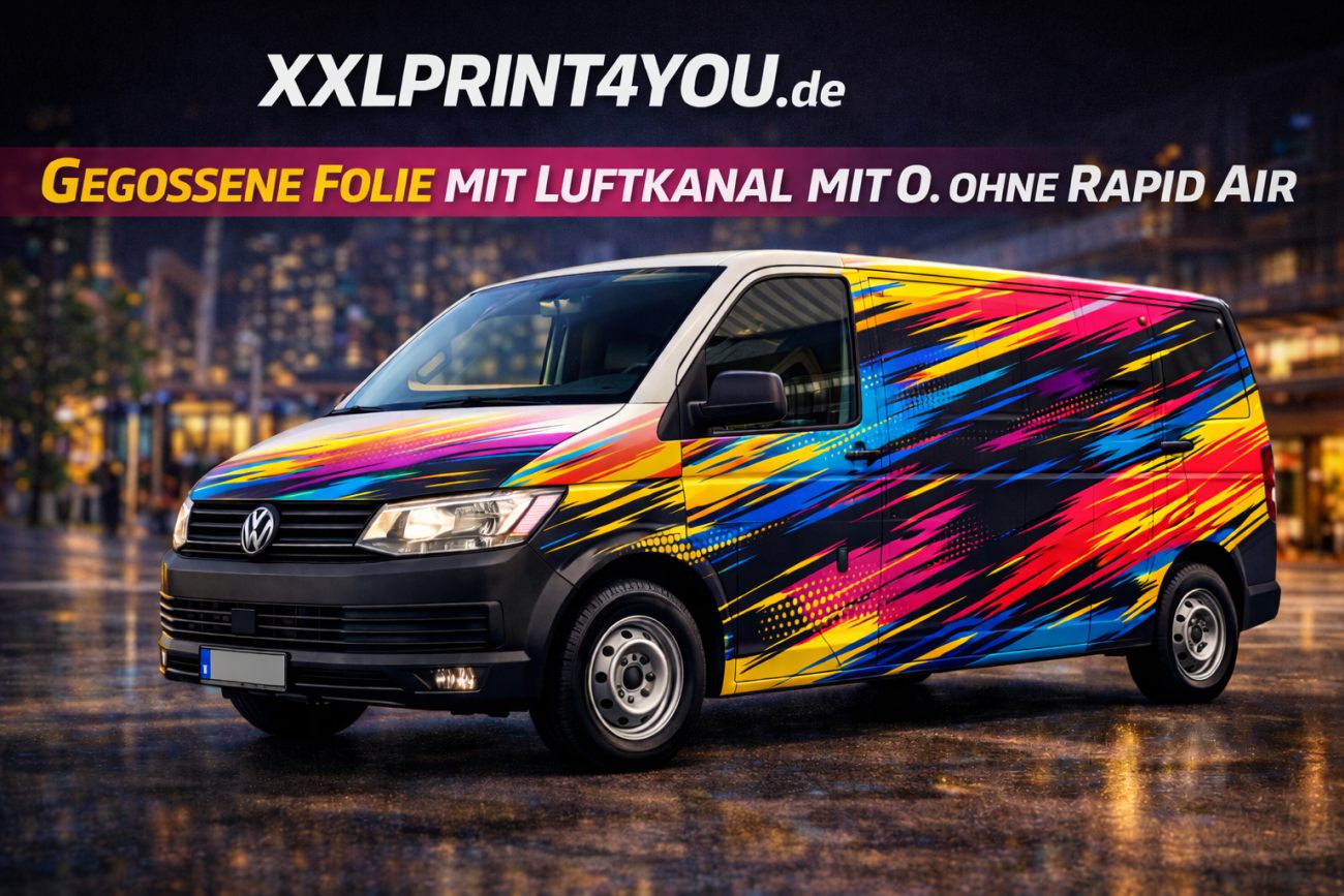 Digitaldruck & Großformatdruck Gegossene Folie mit Luftkanal mit o. ohne Rapid Air